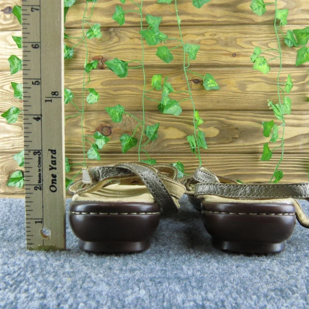 Naturalizer Jamboree Women Gladiator Sandal Shoes Sz 9 M Walking Bronze‎ Leather